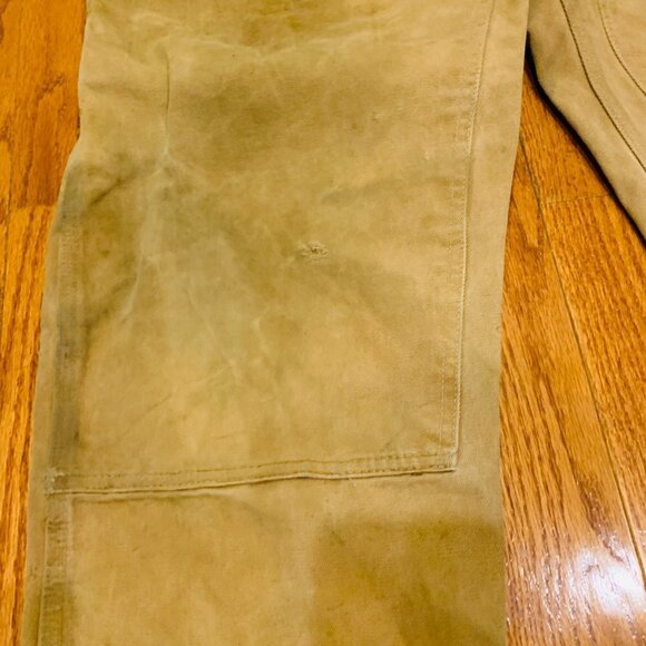 Vintage 60s 70s Carhartt Double Knee Work Pants 44 x 30 Talon Zipper Duck Canvas - Picture 12 of 16